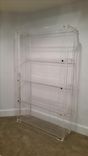 Lucite / Acrylic Bookcase - Button Line - Handcrafted, Made To Order- Custom Sizing Welcome 5 small