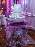 Lucite / Acrylic Cake Stand Display Deluxe, Great For Weddings Or Parties - Handcrafted 5 small