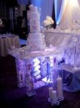 Lucite / Acrylic Cake Table Deluxe - Handcrafted, Custom Sizing Welcome - Rent Me! 1 small