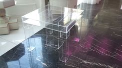 Lucite / Acrylic Cake Table Deluxe - Handcrafted, Custom Sizing Welcome - Rent Me! 4 small