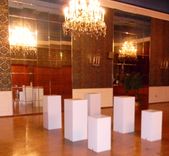 Lucite / Acrylic Pillars - Plant Stand - Different Colors, Size Available 3 small