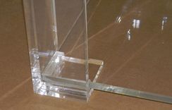 Coffee Table With Shelf - Lucite / Acrylic - Handcrafted Piece, Custom Sizing Welcome 3 small