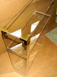 The Brass Accent Console Table With Shelves 3 small