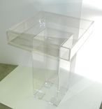 Lucite / Acrylic Game Table - Cake Table.  Handcrafted, Custom Size Welcome 6 small