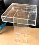 Lucite / Acrylic Game Table - Cake Table.  Handcrafted, Custom Size Welcome 1 small