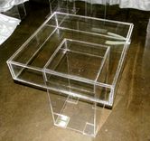 Lucite / Acrylic Game Table - Cake Table.  Handcrafted, Custom Size Welcome 3 small