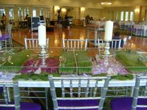 Lucite / Acrylic Table Toppers - Cover.  Protect Your Table Decorations While Eating!! 3 small