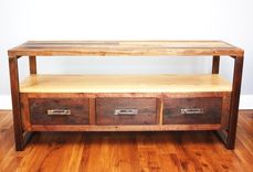 Reclaimed Wood Media Console 2 small