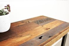 Patchwork Reclaimed Timber Console Table 4 small