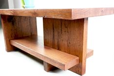 Modern Reclaimed Wood Coffee Table 5 small