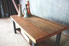 Reclaimed Oak Timber Coffee Table 4 small