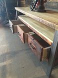 Reclaimed Wood Media Console With Steel Legs 4 small