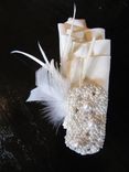 Ruffle And Pearl Gatsby-Inspired Bridal Headpiece 3 small