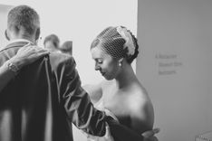 Ruffle And Pearl Gatsby-Inspired Bridal Headpiece 5 small