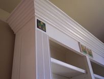 Painted Bookcases With Motawi Tiles 1 small