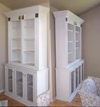 Painted Bookcases With Motawi Tiles 3 small