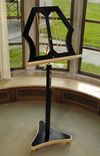 Classic Music Stand In Brass And Black Lacquer 1 small