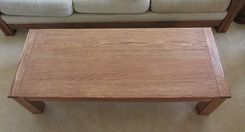 Oak Coffee Table With Breadboard Ends 2 small
