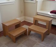 A Pair Of Shaker Styled Step Stools In Ash 1 small