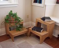 A Pair Of Shaker Styled Step Stools In Ash 2 small