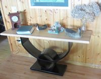 "Circle U" With A Bird's Eye View-A Table In Dramatic Art Deco Styling 4 small