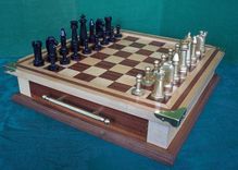 Sapele And Maple Chess Set 1 small