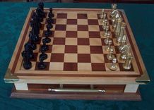 Sapele And Maple Chess Set 3 small