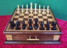 Custom Chess Set In Walnut, Maple, And Steel 3 small