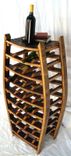 Large Narrow Wine Rack - Medoc - Made From Retired California Wine Barrels 3 small