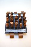 Mounted Wine Bottle Stopper Display - Five And Twenty - Made From Reclaimed Ca Wine Barrels 4 small