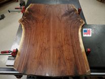 Live Edge Black Walnut Slab Wood Finished Table Top 1 small