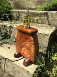 Hawaiian Koa Wood Art Deco Slab Table Lamp 4 small