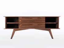 Modern Sideboard Buffet In Solid Walnut Wood "Montecito" 5 small