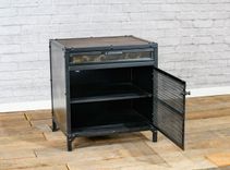 Industrial-Style Nightstand, Printer Stand,  Reclaimed Wood, End Table. 4 small