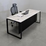 Custom Executive Office Desk, Engineered Stone Top - Aspen Straight Desk 1 small