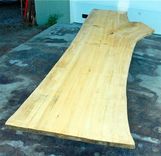 15.5' Ginko Single Slab Dining Or Conference Table 2 small