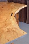 7' Maple Crotch Desk With Aromatic Cedar Drawers And Ebony Pulls 1 small