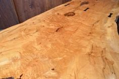 7' Maple Crotch Desk With Recycled Corrugated Metal Bases 2 small