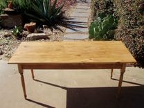 Rustic Pine Farmhouse Dining Table 2 small