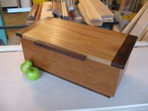 Large Wooden Box From Cherry, Walnut And Oak 2 small