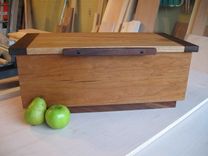 Large Wooden Box From Cherry, Walnut And Oak 4 small