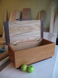 Large Wooden Box From Cherry, Walnut And Oak 5 small