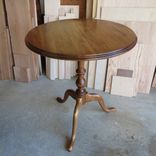 Maple Candle Stand Pedestal Table 1 small