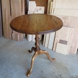 Maple Candle Stand Pedestal Table 3 small