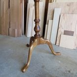 Maple Candle Stand Pedestal Table 4 small