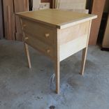 Shaker Style Two Drawer Table In Maple 2 small