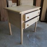 Shaker Style Two Drawer Table In Maple 3 small