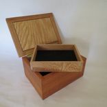 Small Wooden Box From Mahogany, Cherry, Sapele, Sycamore, Walnut And Oak 3 small