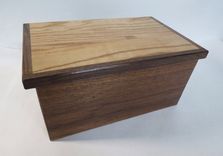 Wooden Box From Walnut And Oak With Internal Tray 1 small