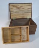 Wooden Box From Walnut And Oak With Internal Tray 4 small